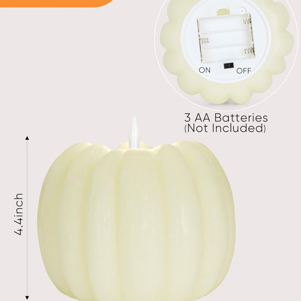Remote-Controlled Pumpkin Candle - Picture 4 of 16